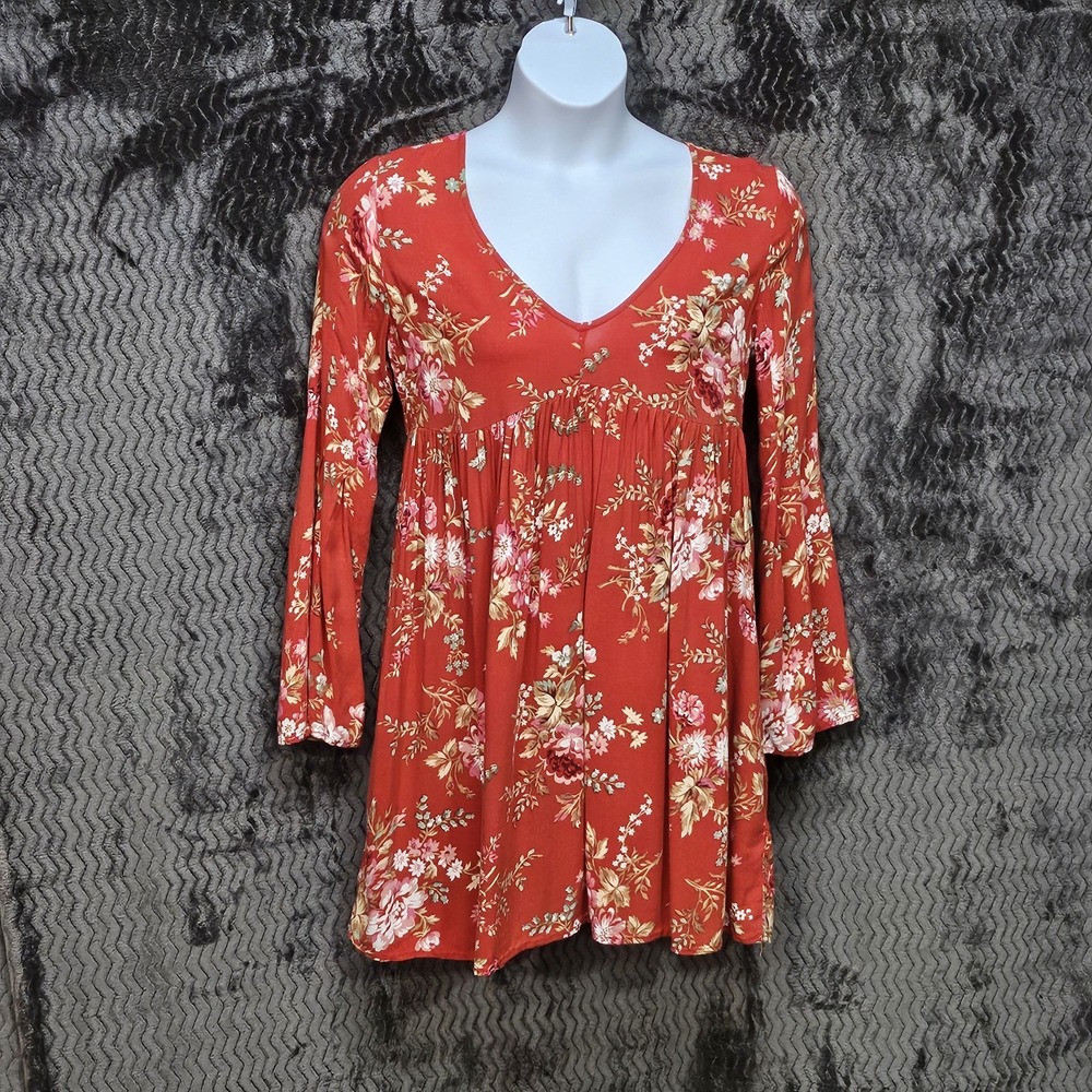 Denim & Supply Ralph Lauren Babydoll Dress Sz M Floral Cottage Peasant Fairycore